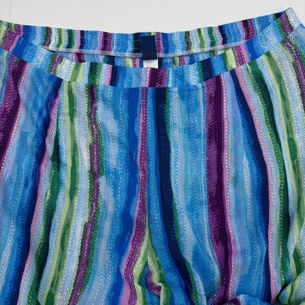 Swimsuits For All NWT Plus Size 22/24 Rayon Palazzo Beach Cover Up Pants Slit